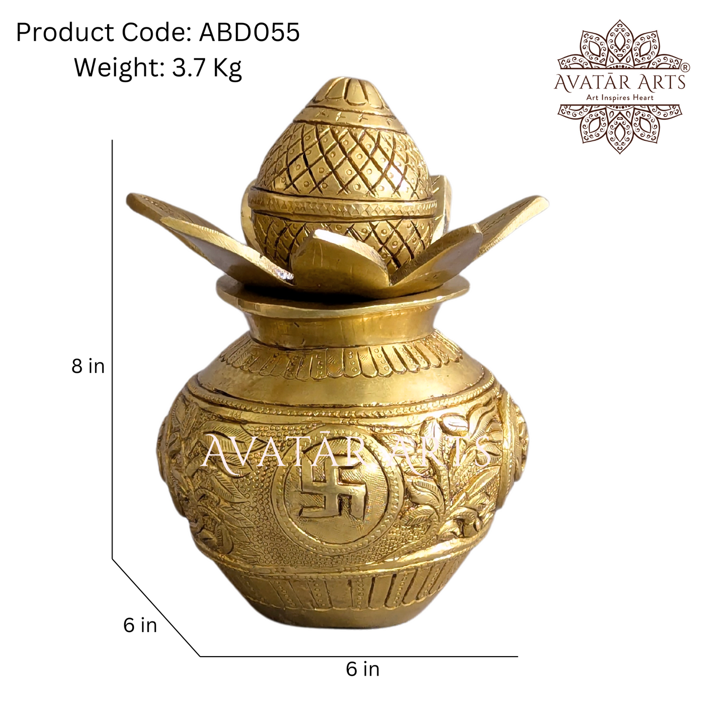 Mangal Kalash in Brass