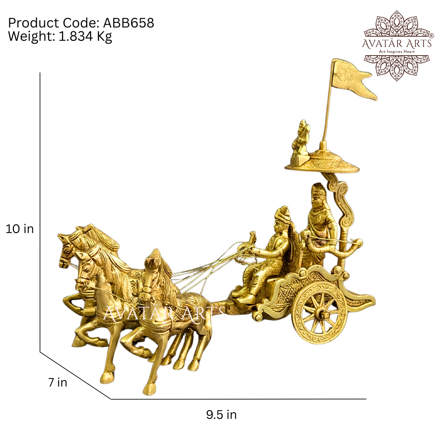 Geetopdesh Shree Krishna Arjun Rath