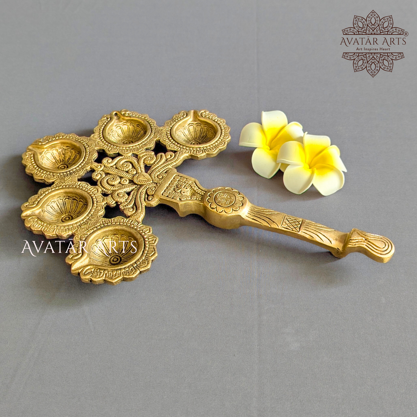 Brass Panchadeepam Aarti