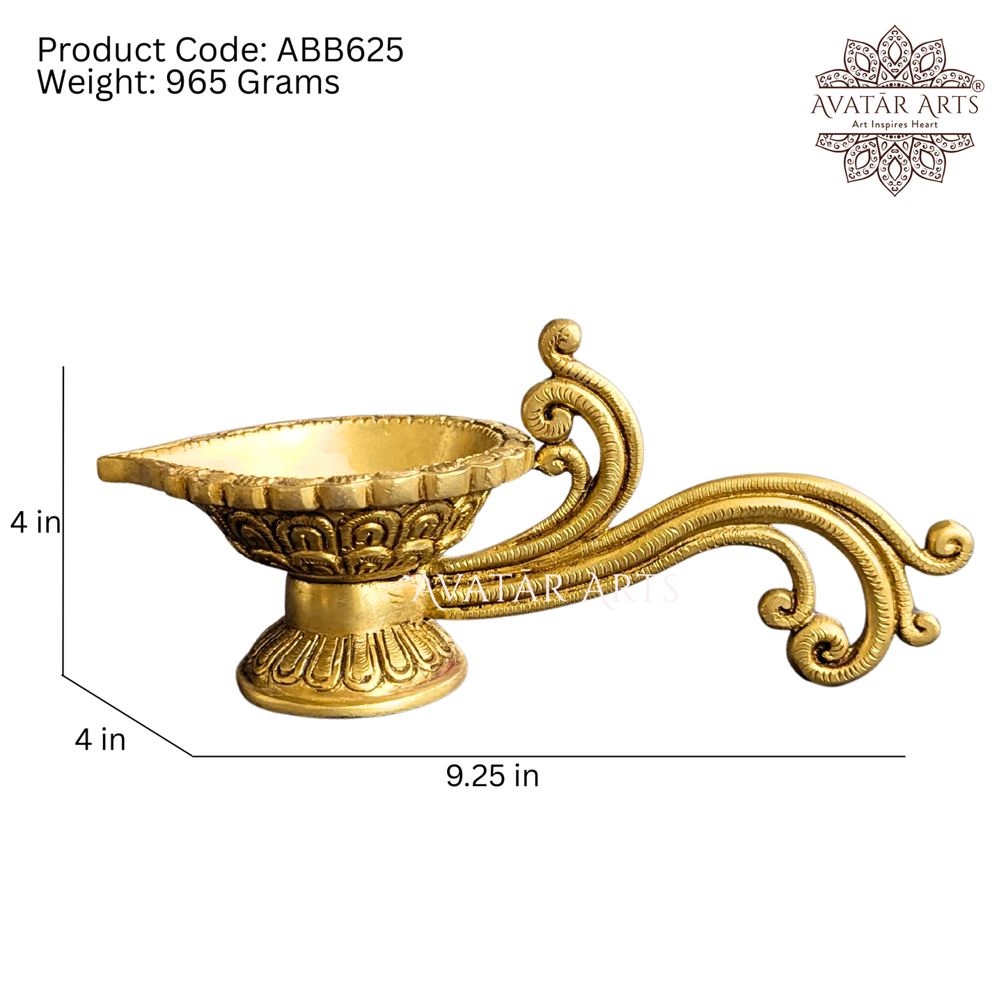 Brass Aarti Cum Lamp Showpiece