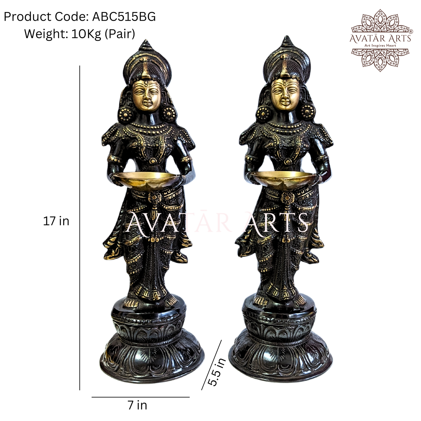 Deeplakshmi Idols in Brass