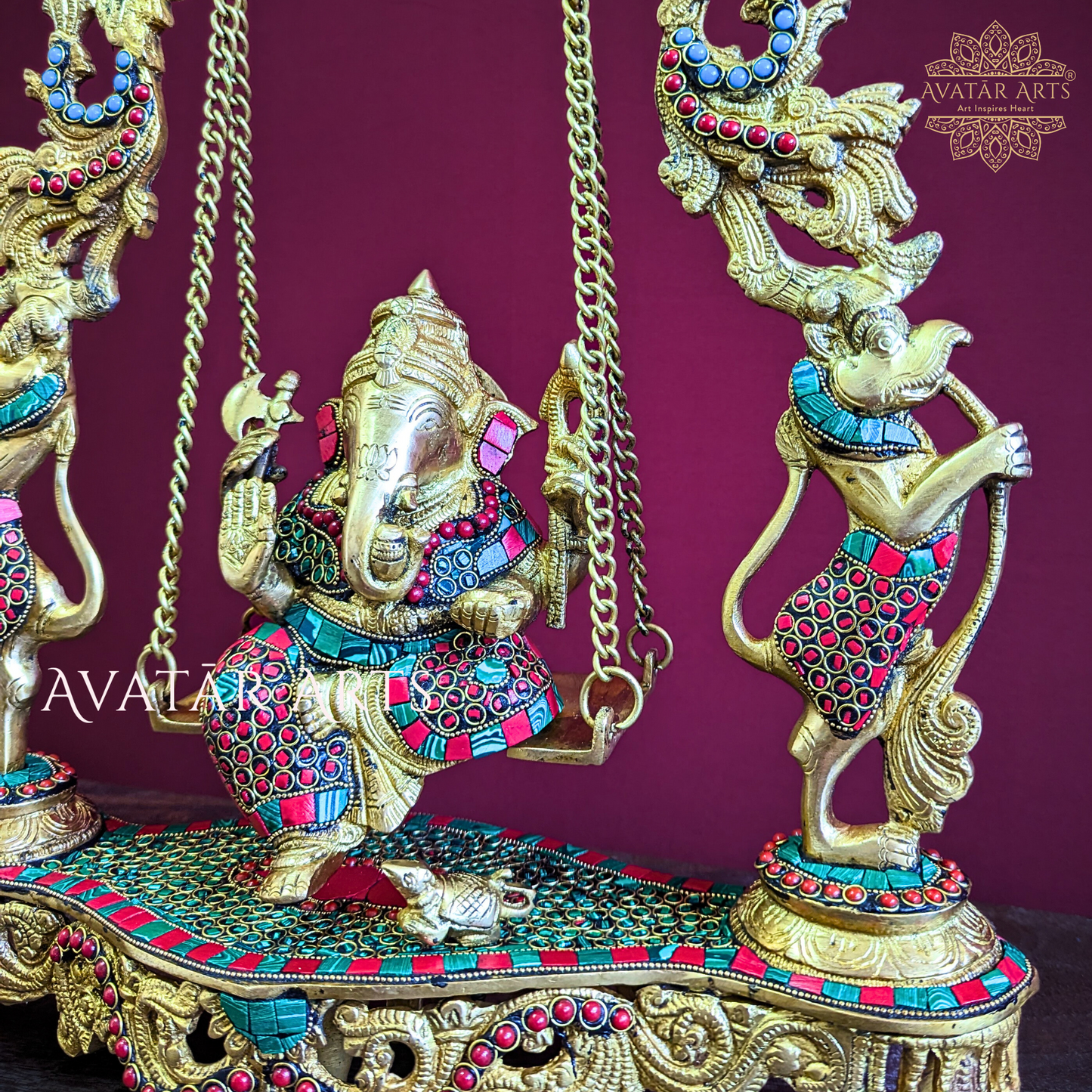 Ganesha Swing with Temple Arch