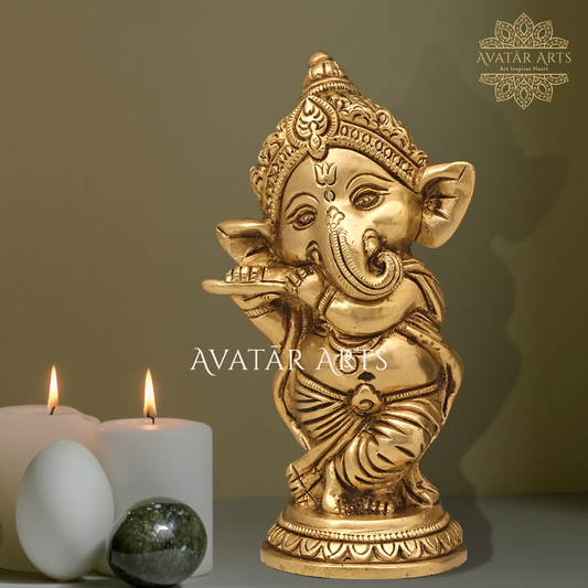 Baby Ganesha Playing Flute