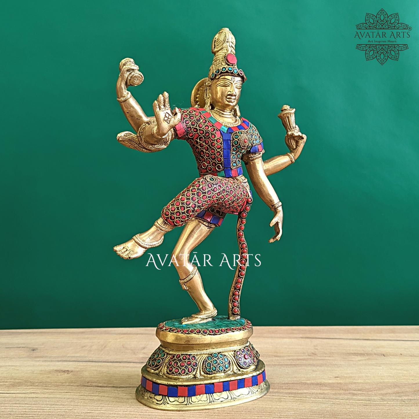 Ardhnareshwara Statue In Brass