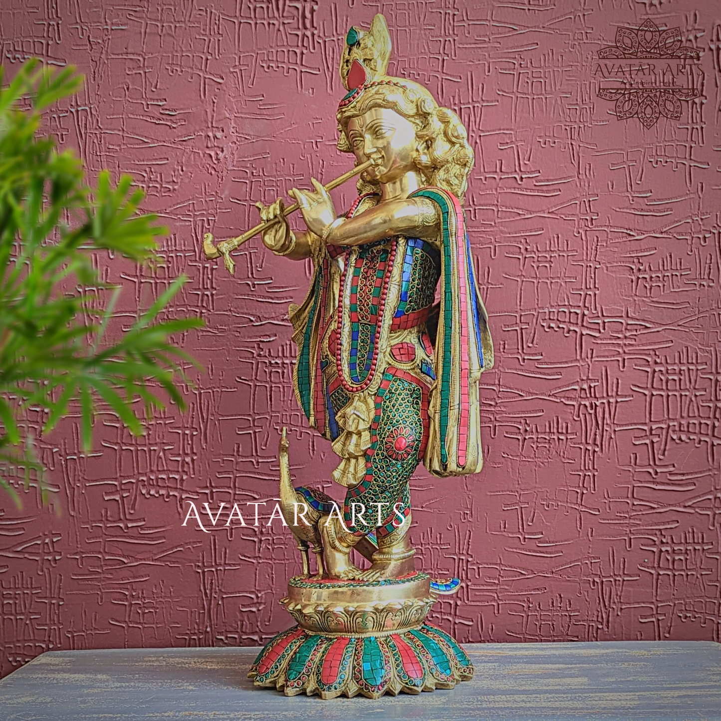Krishna statue In Brass For Home Temple