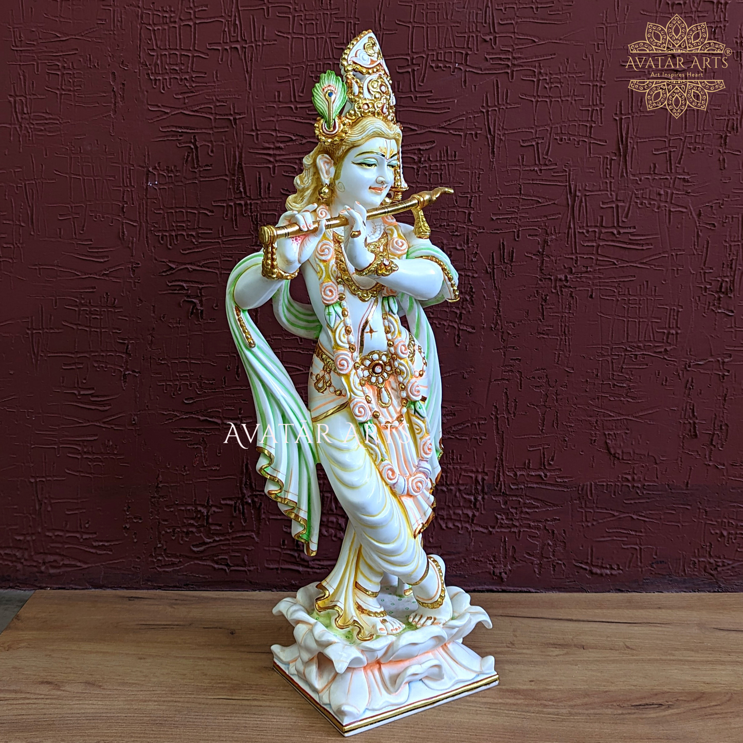 Lord Krishna Idol In Culture Marble