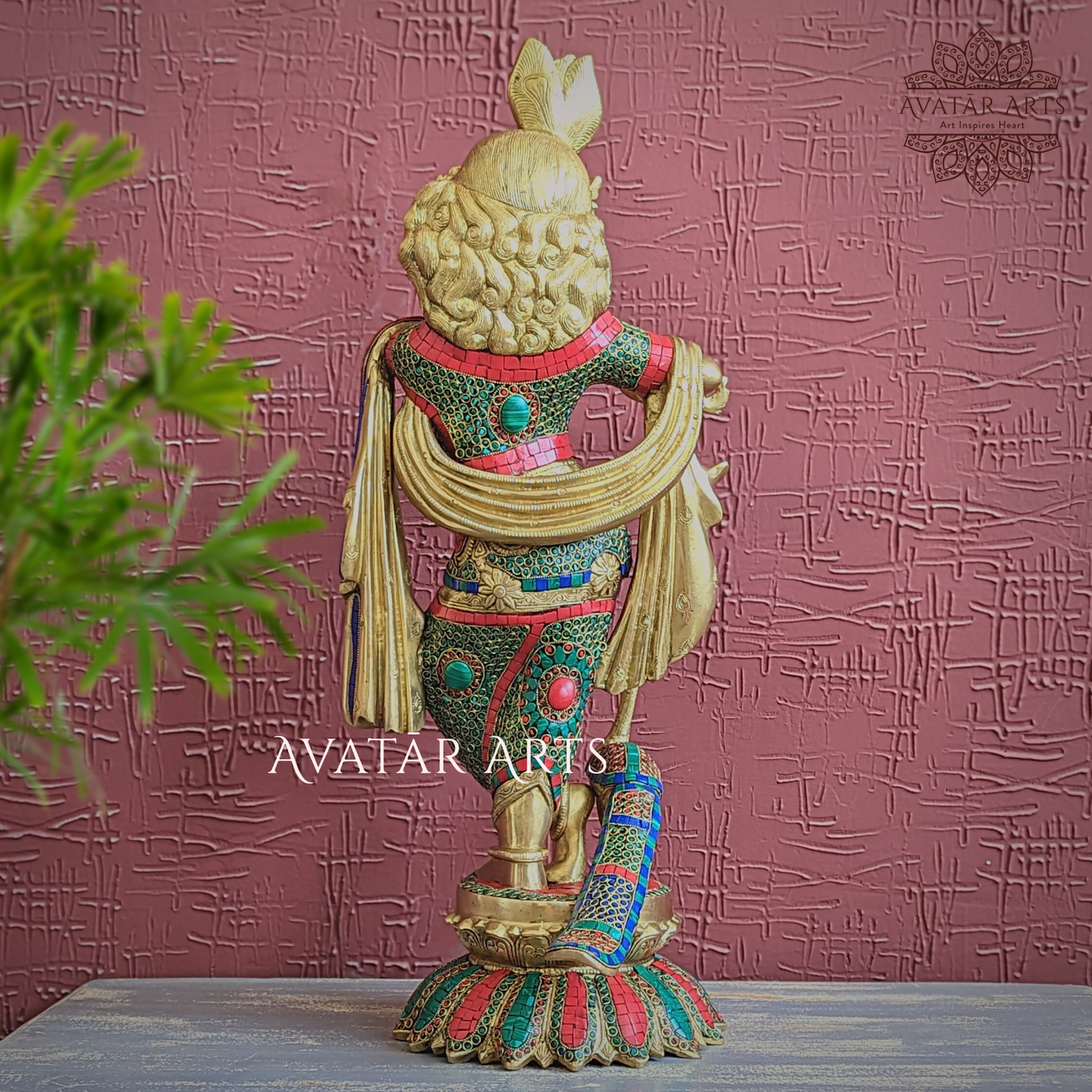 Krishna statue In Brass For Home Temple