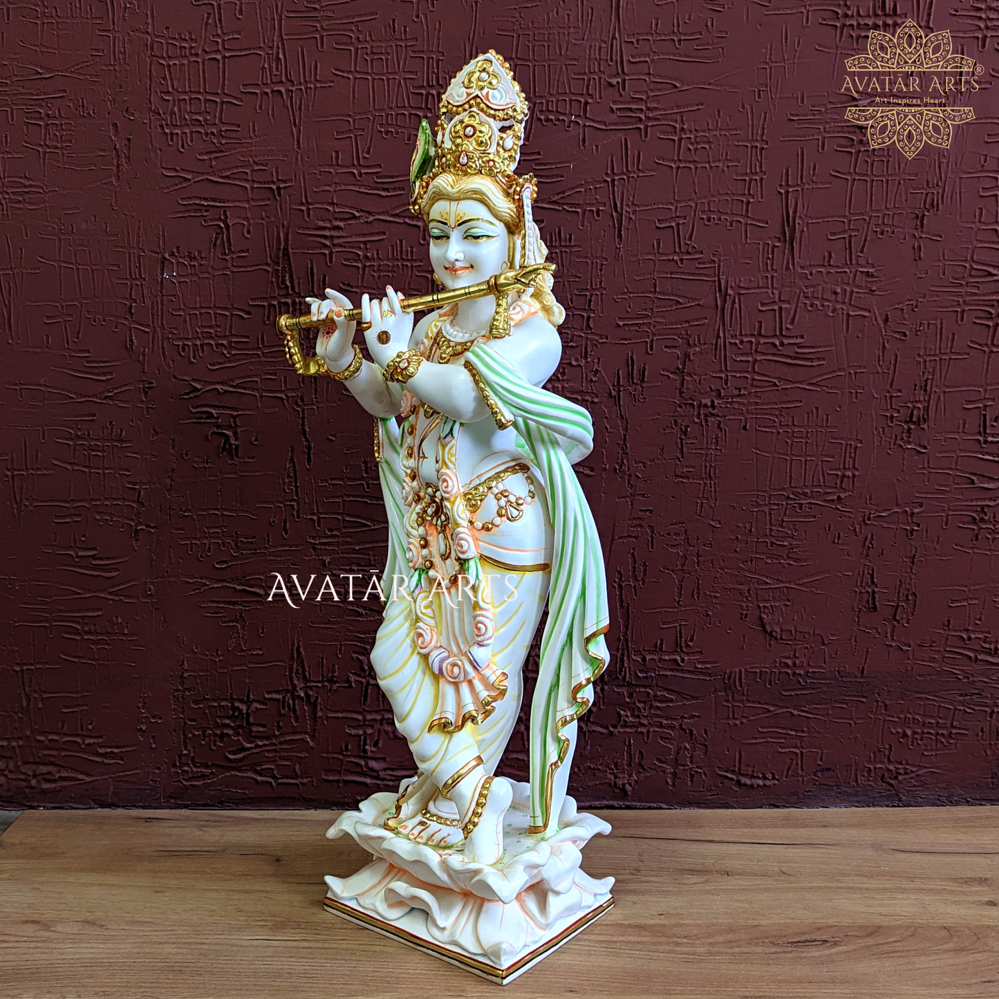 Lord Krishna Idol In Culture Marble