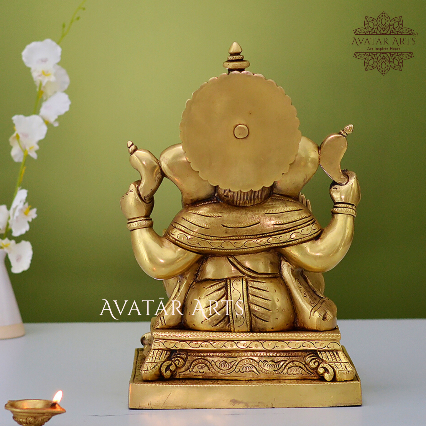 Brass Lord Ganesha for Home Temple