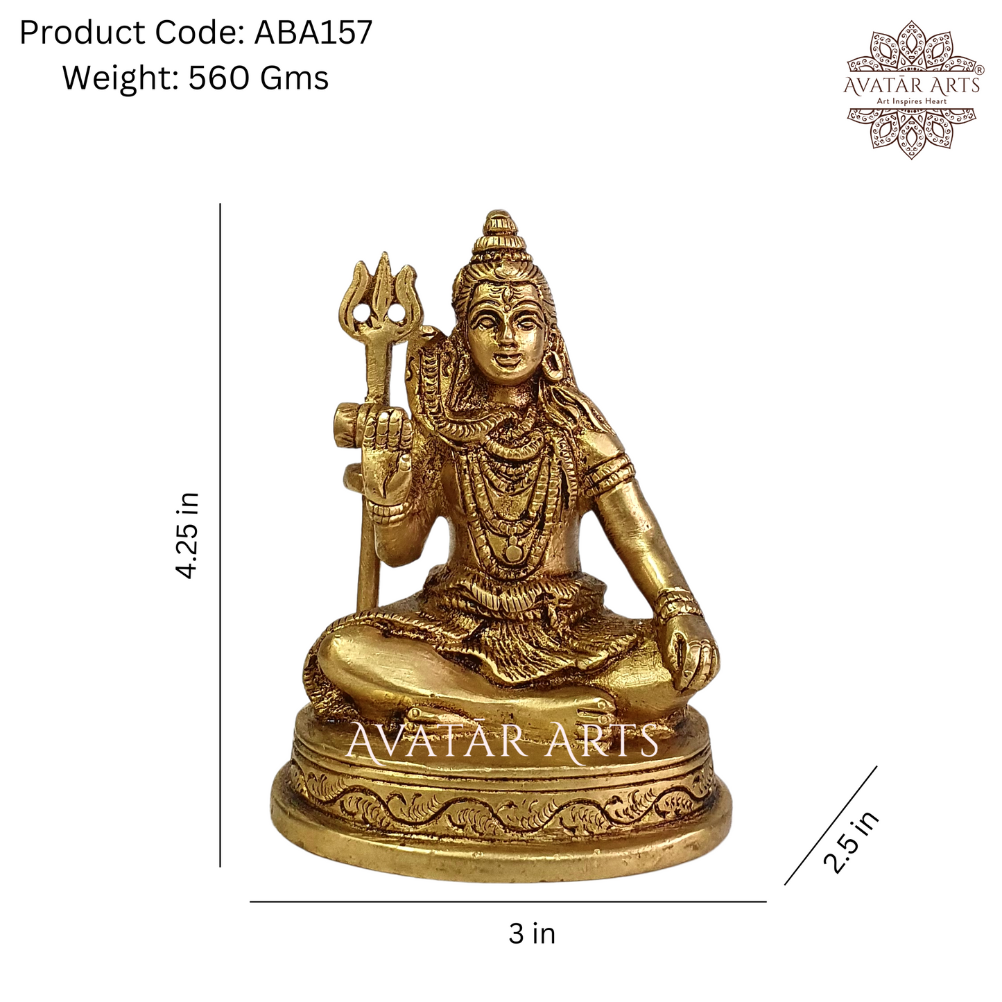 Brass Lord Shiva For Daily Pooja