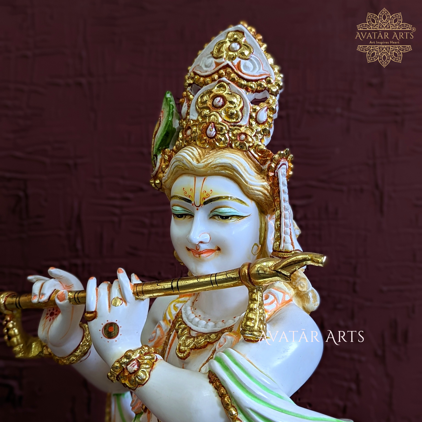 Lord Krishna Idol In Culture Marble