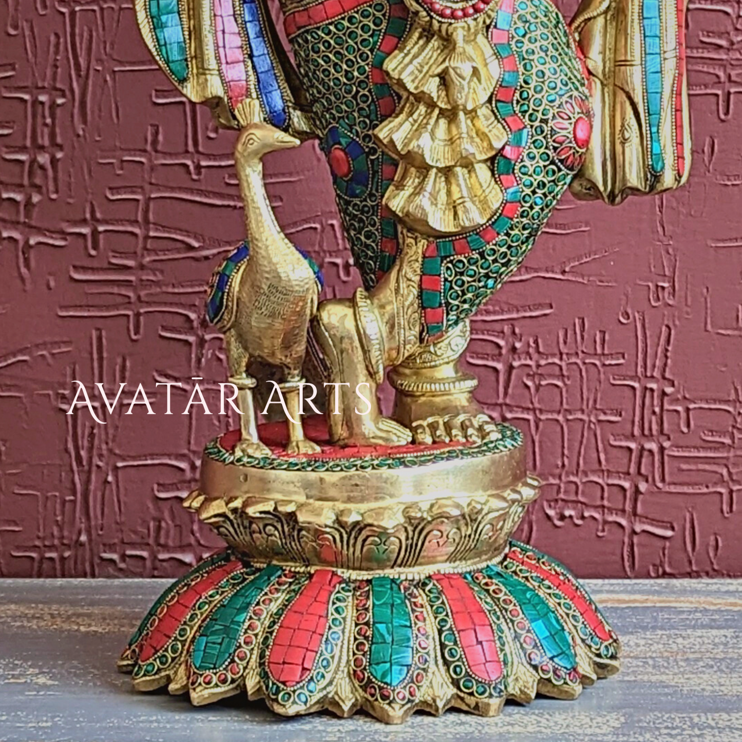 Krishna statue In Brass For Home Temple