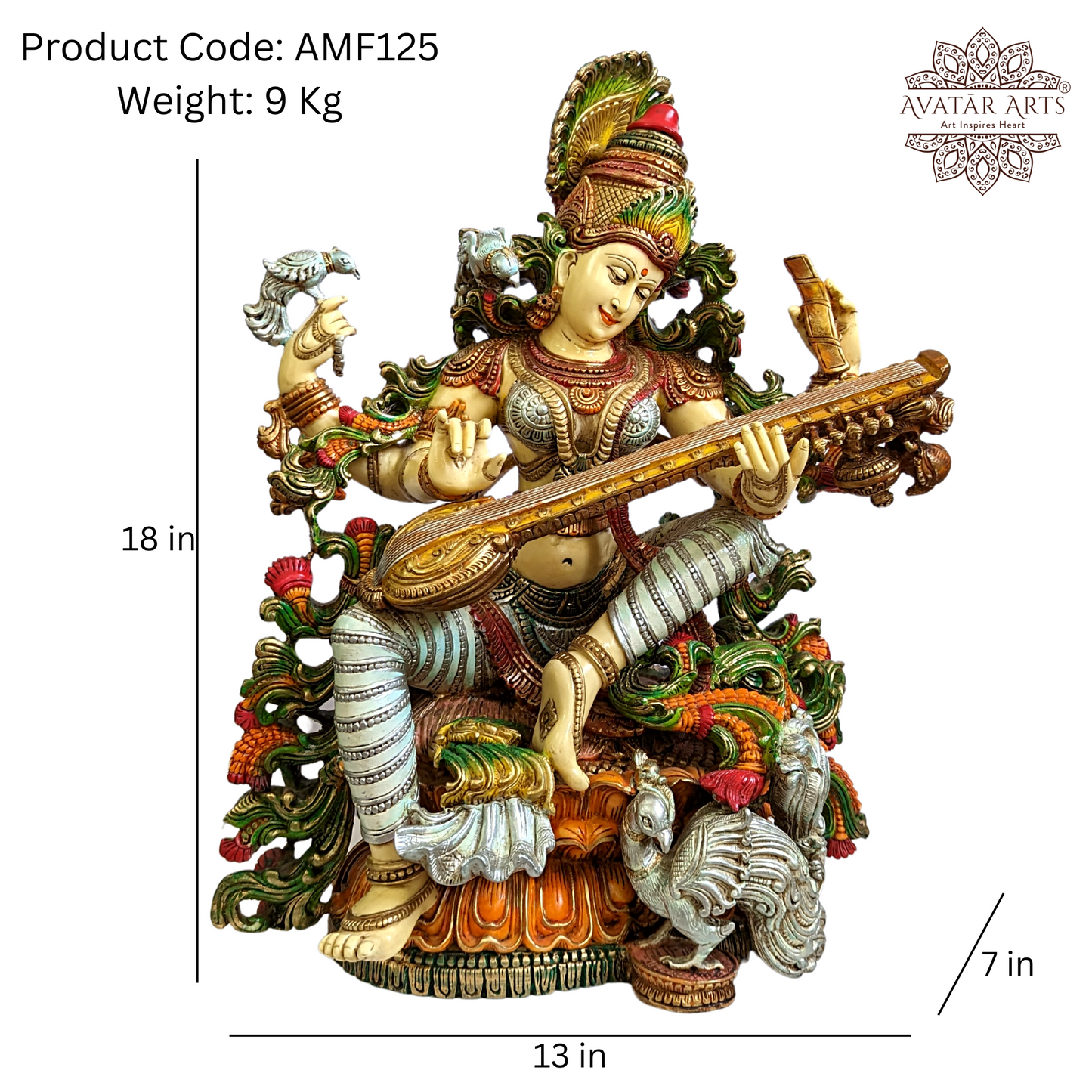 Goddess Saraswati Idol
