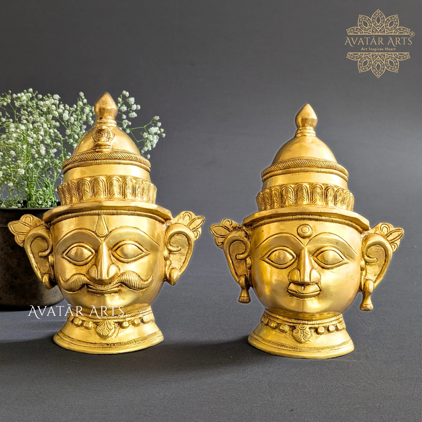 Shiva Parvati in Brass