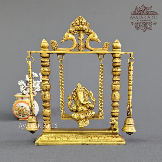 Brass Swing Ganesha