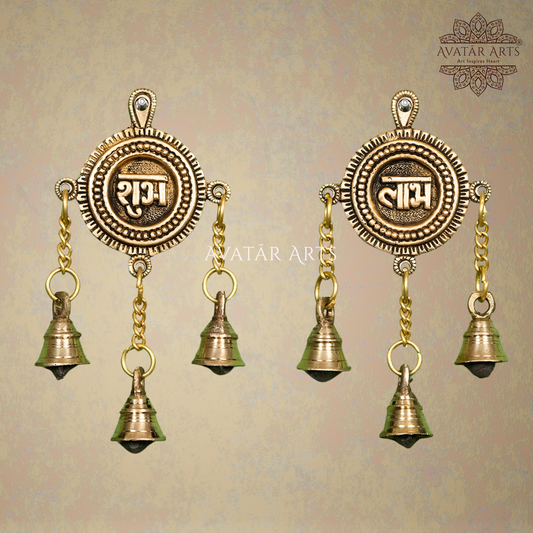 Brass Shubh Labh Wall Hanging
