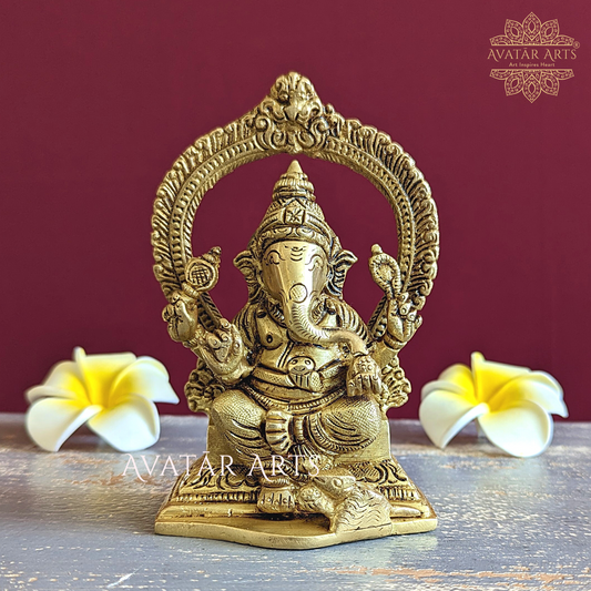 Ganesha Idol in Brass for Home Temple