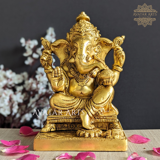 Lord Ganesha in Brass