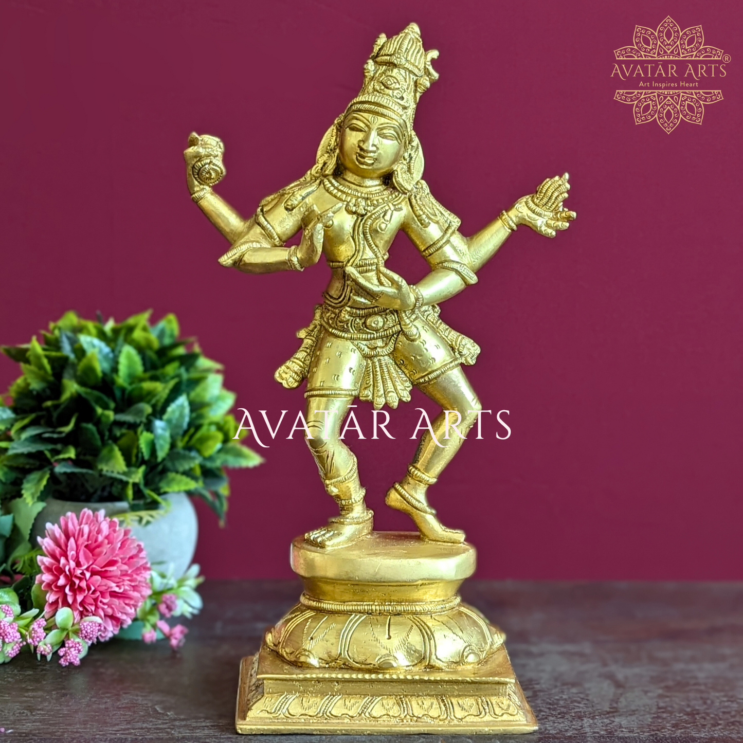 Dancing Shiva Idol in Brass