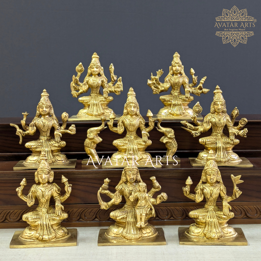 Ashtalakshmi Set in Brass