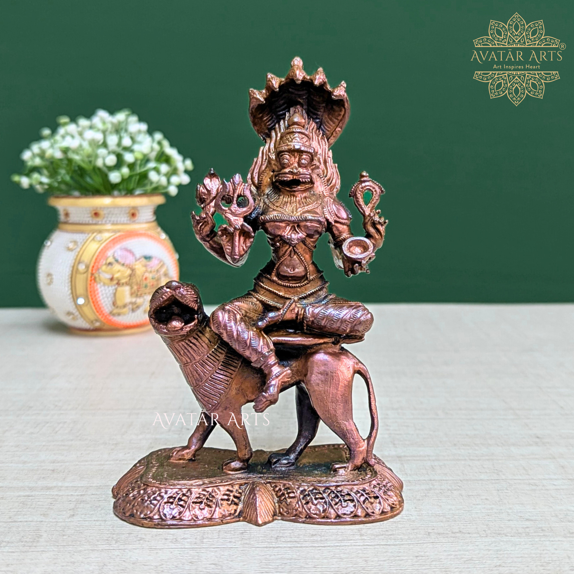 Pratyangira Devi Statue For Protection From Negative Energies