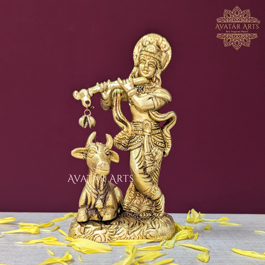 Lord Krishna with Cow