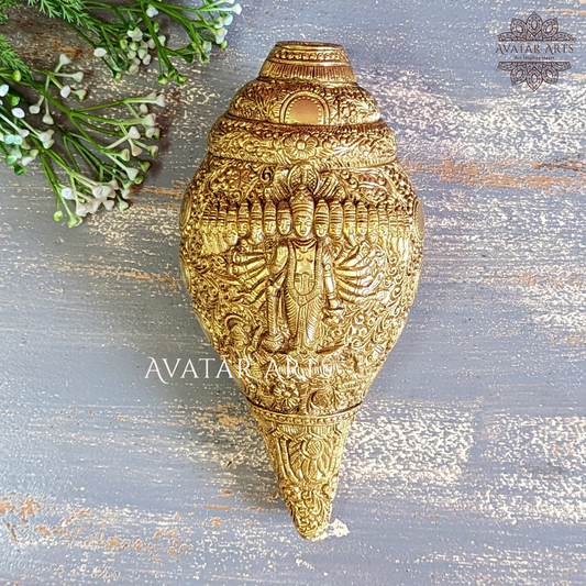 Brass Conch/Vishwaroopdarshan