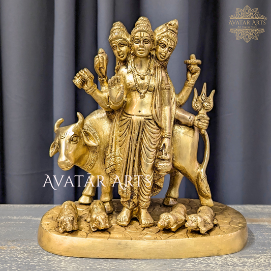 Dattatreya Statue in Brass