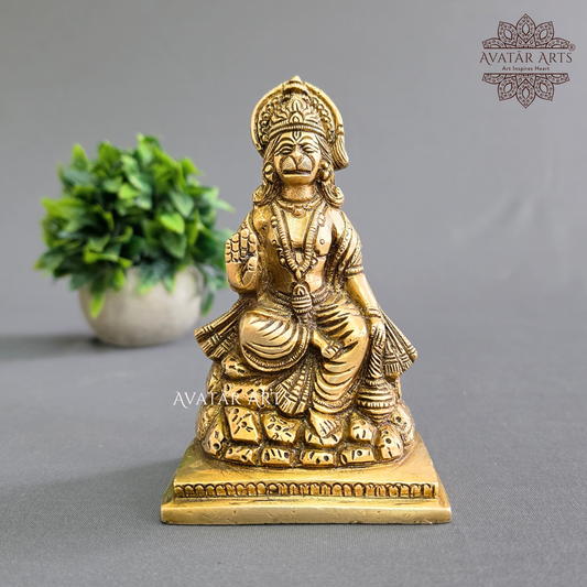 Lord Hanuman Statue In Brass