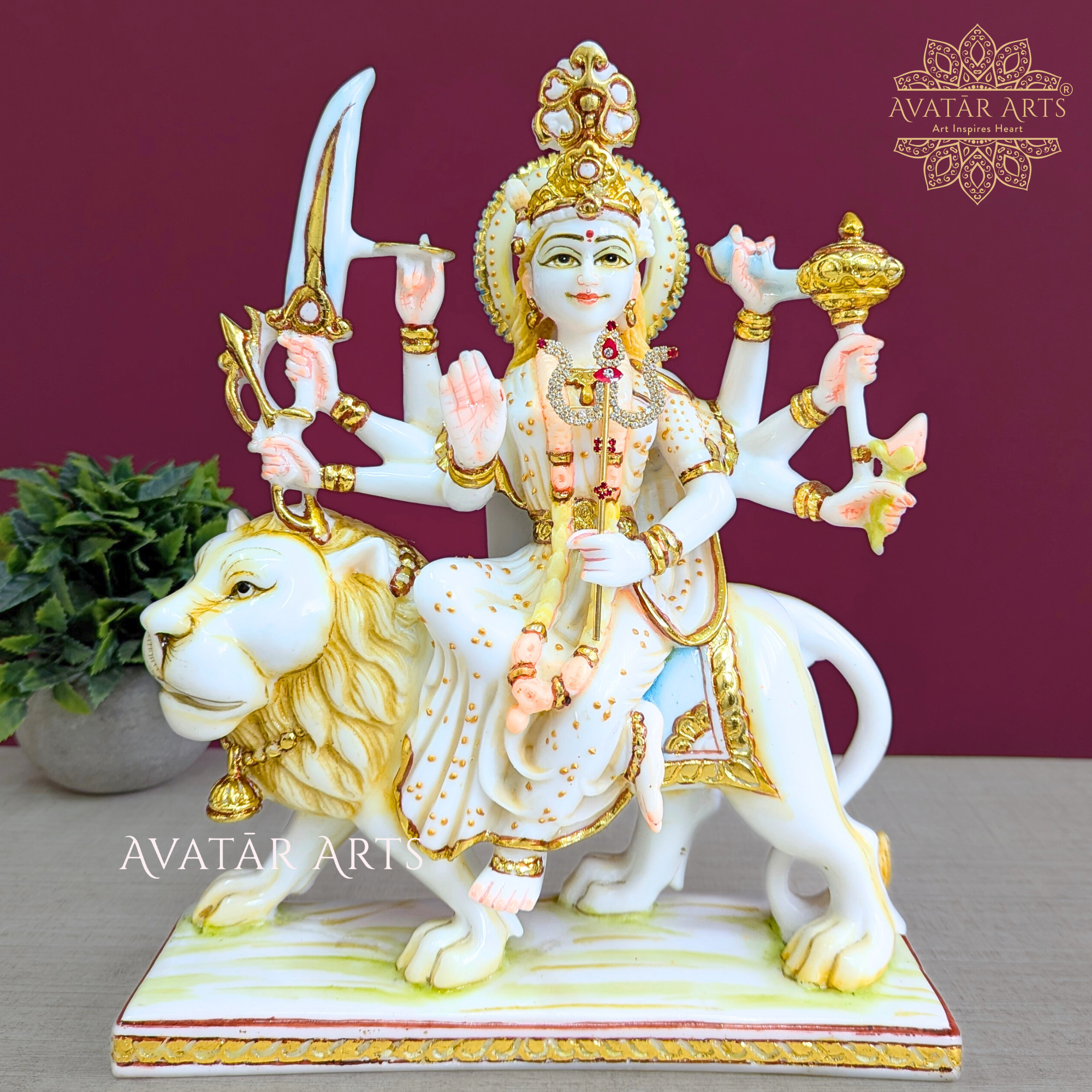 Culture Marble Durga Devi