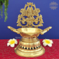 Brass Ganesh Lakshmi Oil Lamp