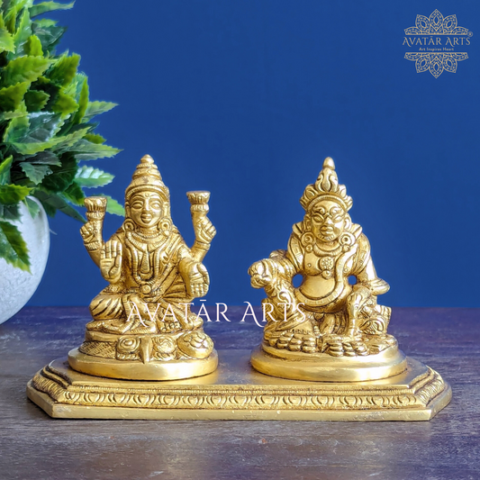 Lakshmi Kuber Idol in Brass