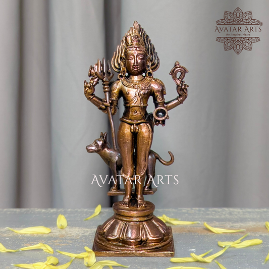 Kaal Bhairav Statue in Copper