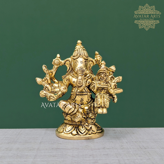 Brass Vallabha Ganapathi / Ganesha
