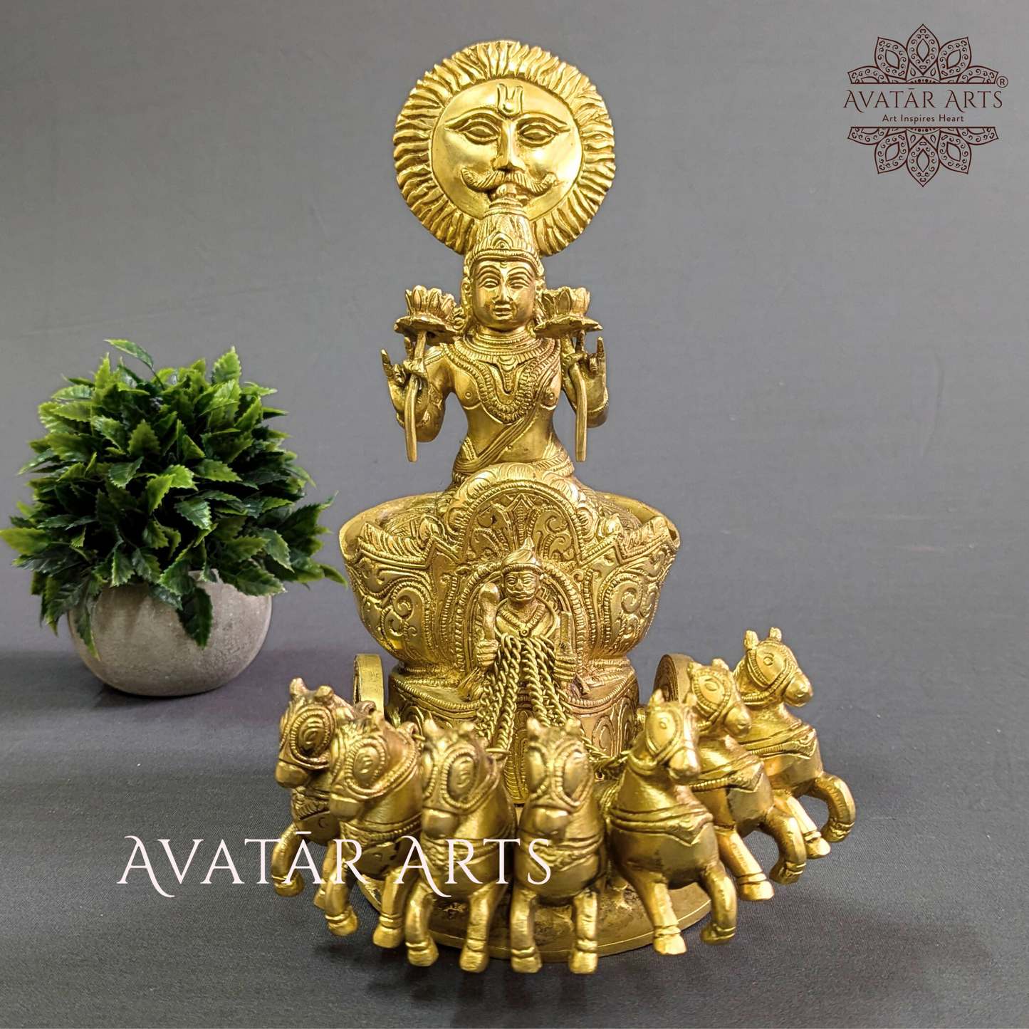 Brass Surya Rath