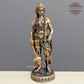 Front view of Brass Lord Hanuman Standing Statue for Home Temple