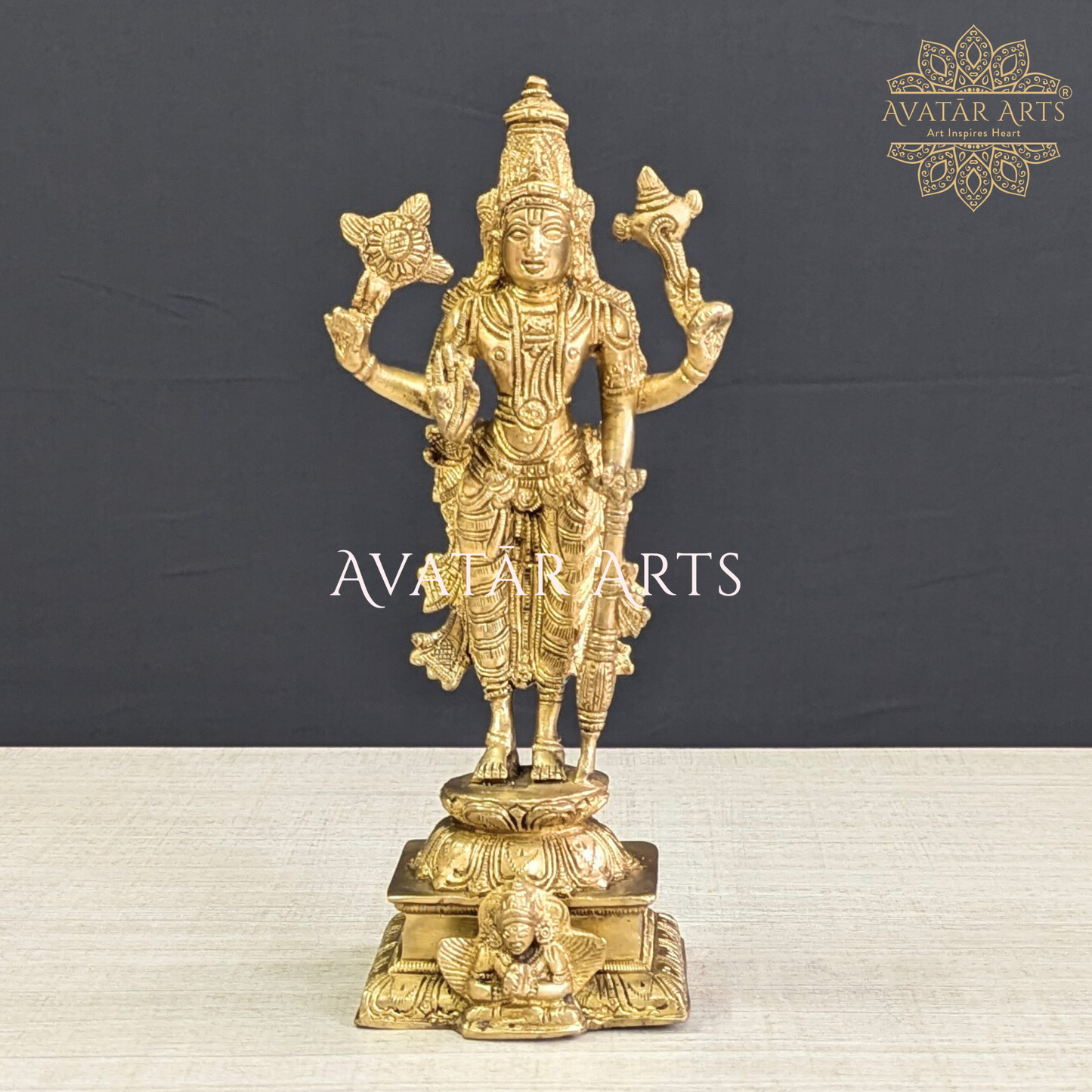 Lord Vishnu Idol for Daily Pooja in Brass