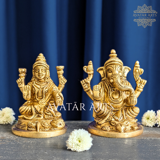 Lakshmi Ganesha statue for Daily Pooja