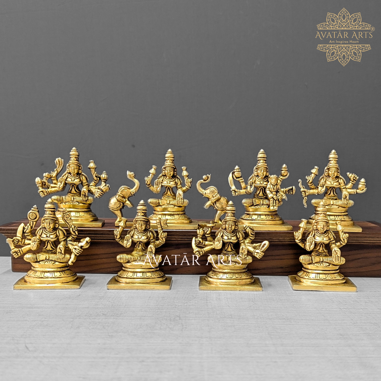 Brass Ashtalakshmi set