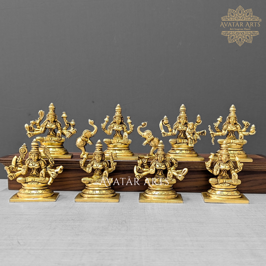 Brass Ashtalakshmi set