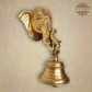 Brass Elephant Bell Wall Hanging