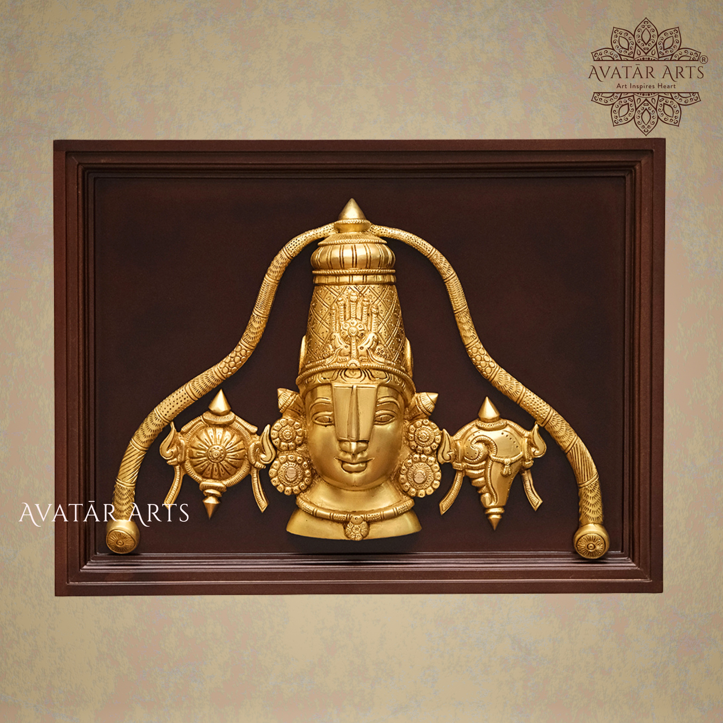 Brass Tirupathi Balaji/ Venkateshwara Frame