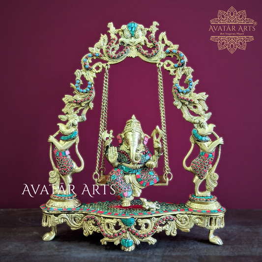 Ganesha Swing with Temple Arch
