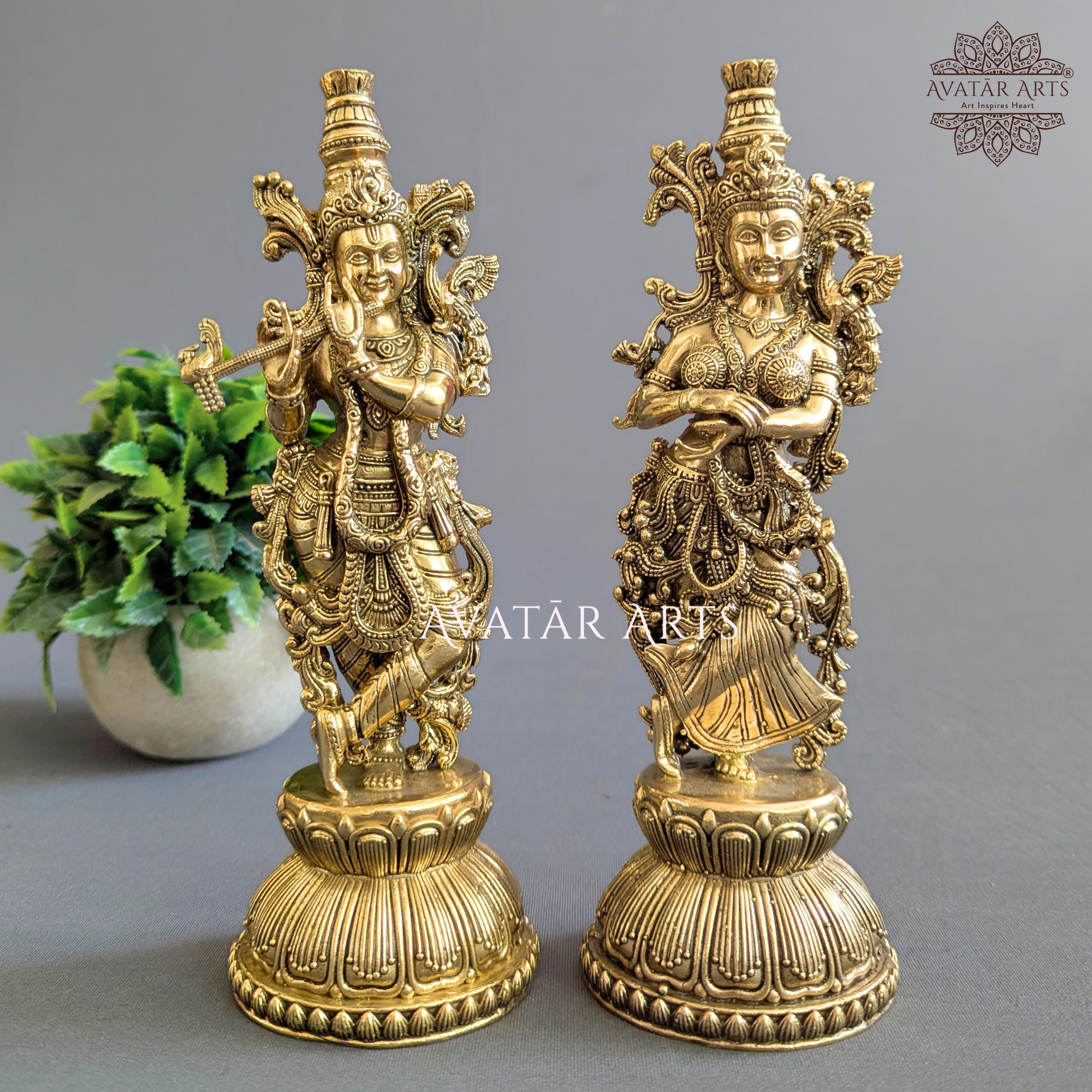Brass Shree Radha Krishna