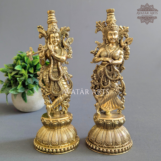 Brass Shree Radha Krishna
