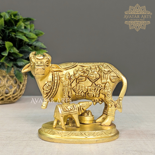 Brass Cow and Calf