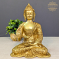 Brass Buddha With Story Carving