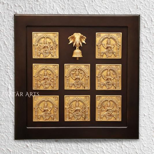 Goddess Asthalakshmi Frame for Wall Mounting