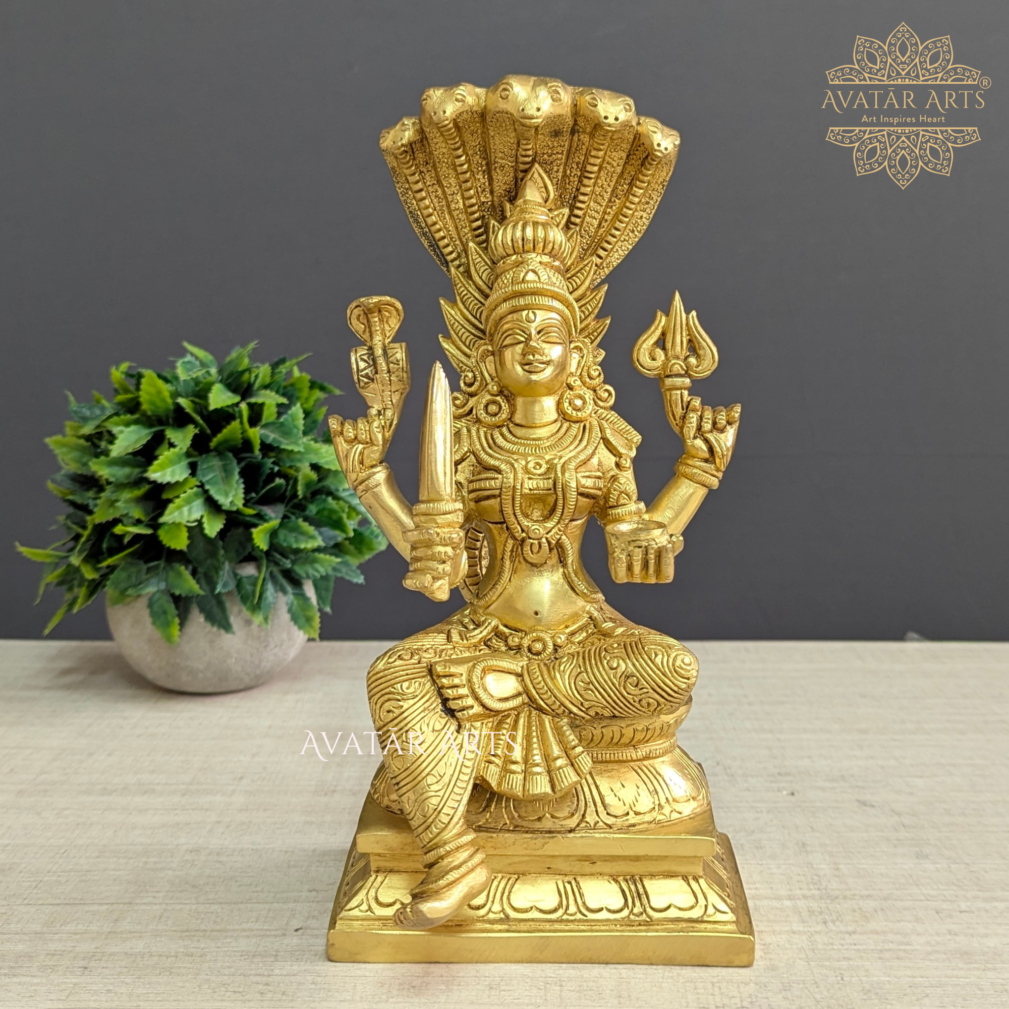 Brass Goddess Mariyaman