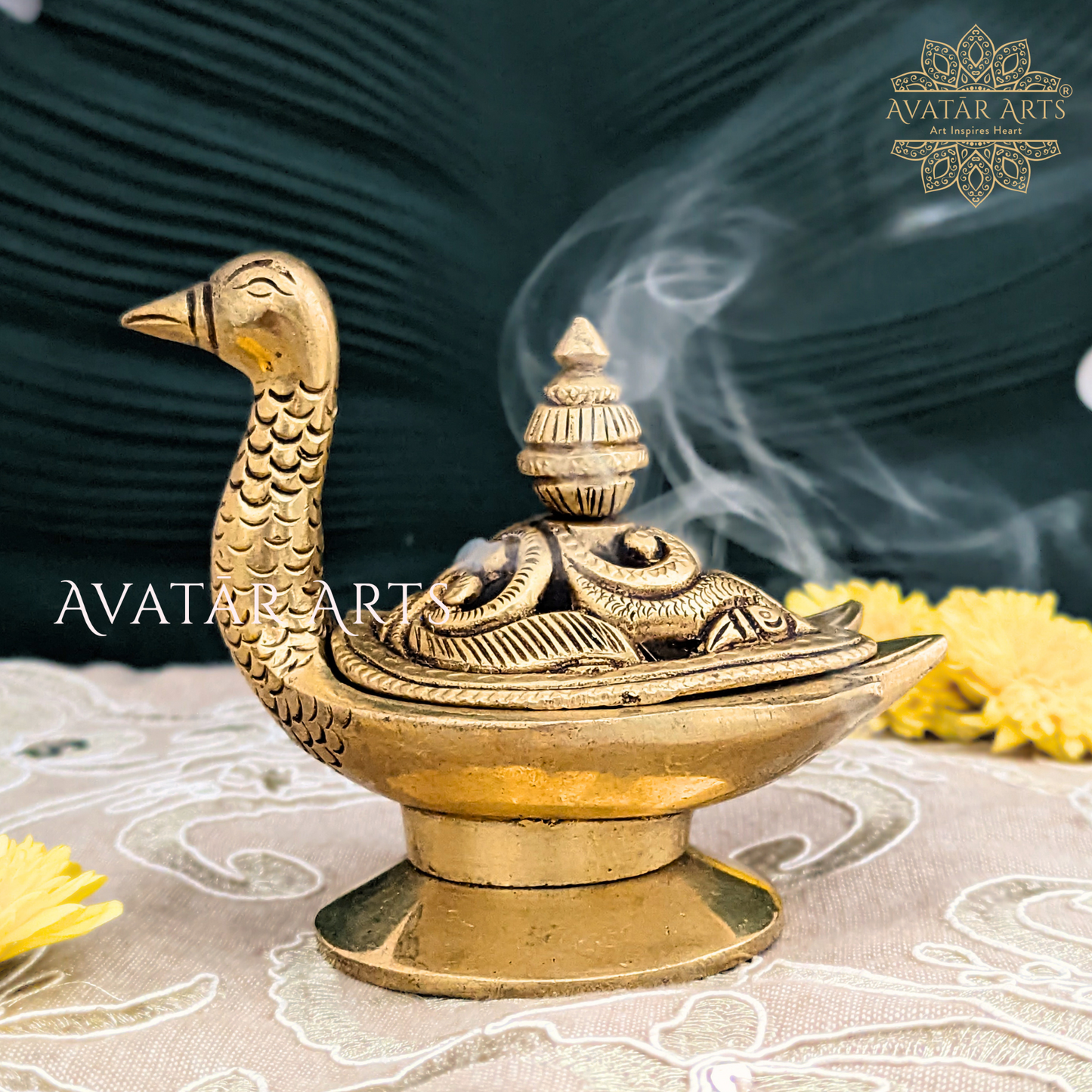 Duck Shape Dhoopdaani/ Insence Burner with Lid